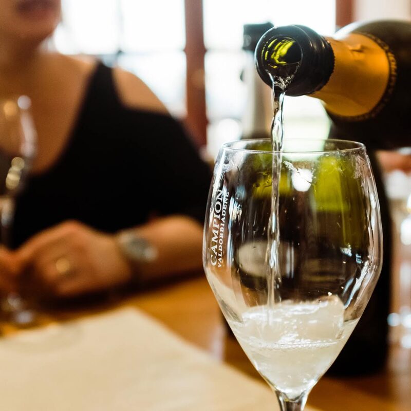 Tasting local wines during a walking tour in Padua’s old town